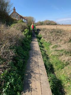 Board walks behind Brancaster
